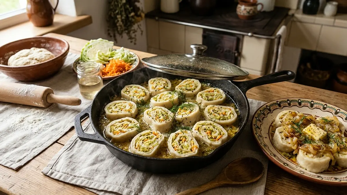 pierogi leniwe z kapusta