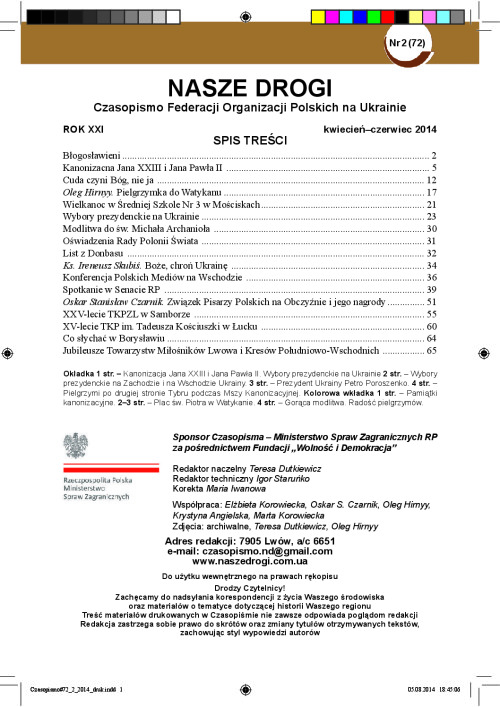 Nasze Drogi_2 _2014