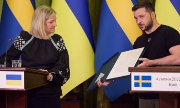 Podczas wizyty w Kijowie premier Szwecji przekazała kopię listu króla szwedzkiego uznającego niepodległość Siczy Zaporoskiej