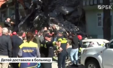 Gruzja: W Batumi zawalił się dom mieszkalny. Ludzie pod gruzami (WIDEO)