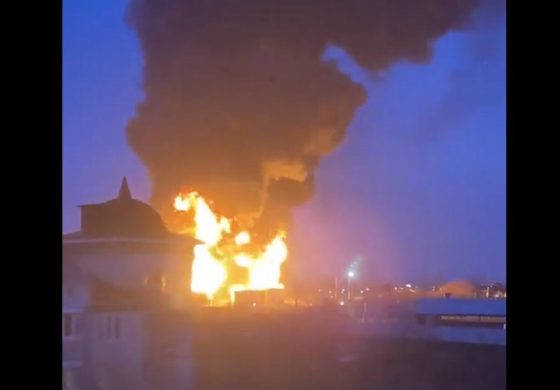 Skuteczny atak helikopterów na skład paliwa w Rosji. Ukraińcy? (WIDEO)