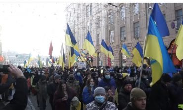 "Charków to Ukraina". Marsz Jedności blisko granicy z Rosją (WIDEO)