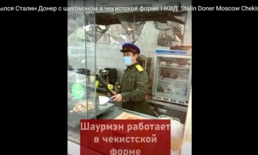 W Moskwie otwarto kebab Stalina. Obsługa pracuje w mundurach NKWD (WIDEO)