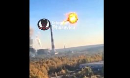 Rosyjska rakieta zestrzelona przez Ukraińców nad elektrownią w Kijowie (WIDEO)