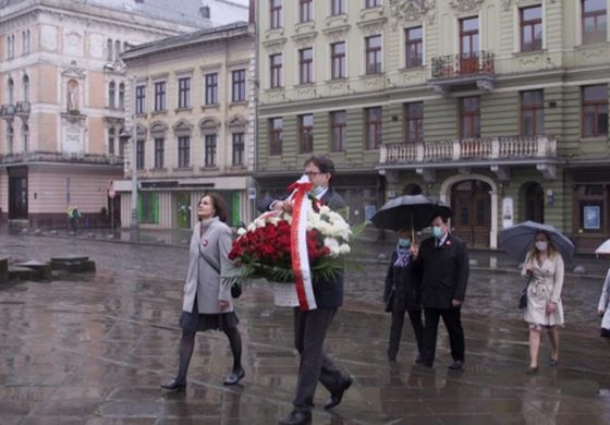 Obchody Święta Narodowego Konstytucji Trzeciego Maja we Lwowie (WIDEO)