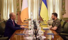 Na Ukrainie był premier Irlandii. Odwiedził m.in. Borodziankę, Buczę i Irpień. Obiecał Ukrainie pomoc (ZDJĘCIA)