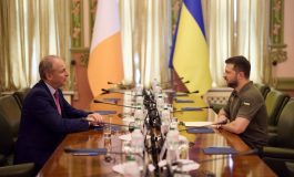 Na Ukrainie był premier Irlandii. Odwiedził m.in. Borodziankę, Buczę i Irpień. Obiecał Ukrainie pomoc (ZDJĘCIA)