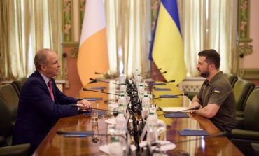 Na Ukrainie był premier Irlandii. Odwiedził m.in. Borodziankę, Buczę i Irpień. Obiecał Ukrainie pomoc (ZDJĘCIA)