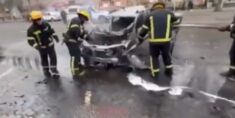 Pod Melitopolem wybuchł samochód z okupacyjnym funkcjonariuszem (WIDEO)