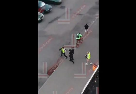 Białoruska milicja atakuje brytyjskich korespondentów (WIDEO)