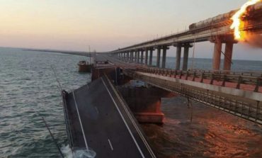 Most Kerczeński zniszczony !!! (WIDEO)