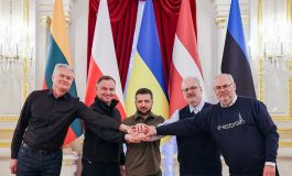Wspólna konferencja prasowa pięciu prezydentów w Kijowie (WIDEO)