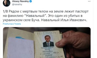 Ojciec Nawalnego pochodzi z okolic Buczy. Nawalny wstrząśnięty rozstrzelaniem mieszkańca tylko dlatego, że miał na nazwisko Nawalny