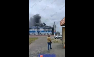 Pożar fabryki sera, którą odwiedził wczoraj Łukaszenka (WIDEO)