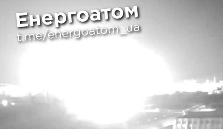 Raszyści ostrzelalli elektrownię atomową w obwodzie mikolajowskim. Jeden z pociskow spadł 300 metrów od reaktorów