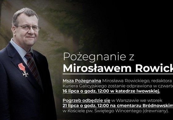 Uroczystości pogrzebowe Mirosława Rowickiego we Lwowie i Warszawie