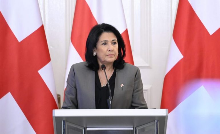 Prezydent Gruzji przybyła z wizytą na Ukrainę