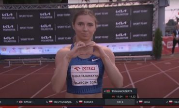 Kristina Timanowska wystartowała na mityngu w Szczecinie. Zajęła drugie miejsce, dopingowali ją Białorusini mieszkający w Polsce (WIDEO)