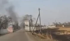Pożar w bazie lotniczej na rosyjskim Dalekim Wschodzie (WIDEO)