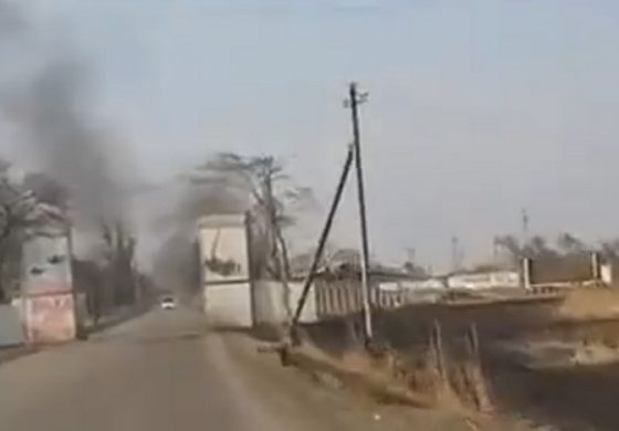 Pożar w bazie lotniczej na rosyjskim Dalekim Wschodzie (WIDEO)