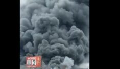 Kolejny potężny pożar w Rosji. Tym razem aż we Władykaukazie (WIDEO)