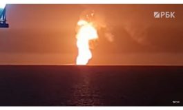 Azerbejdżan: Wielki wybuch na Morzu Kaspijskim (WIDEO)
