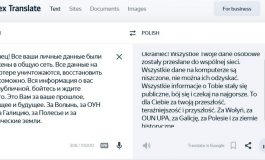 Polski dziennikarz: Tekst w języku polskim pozostawiony przez hakerów, którzy zaatakowali Ukrainę pochodzi z rosyjskiego translatora