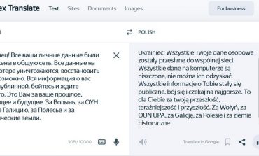 Polski dziennikarz: Tekst w języku polskim pozostawiony przez hakerów, którzy zaatakowali Ukrainę pochodzi z rosyjskiego translatora