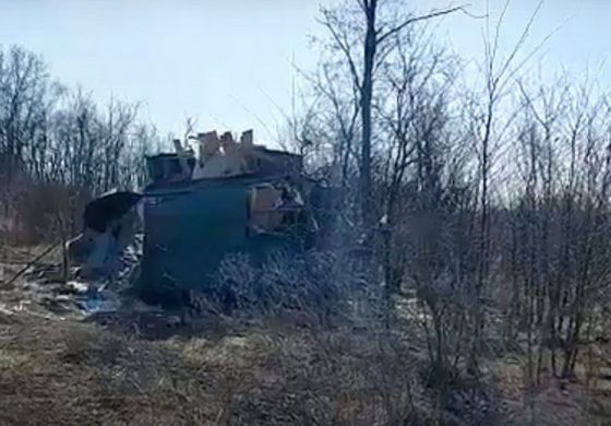 Rosyjska propaganda twierdzi, że Ukraina ostrzelała budynek na granicy. Kijów zdecydowanie zaprzecza