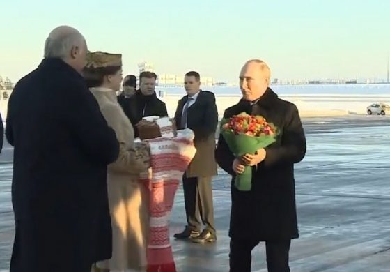 Putin przybył do Mińska (WIDEO)