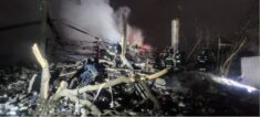 Rosyjska rakieta uderzyła w blok mieszkalny