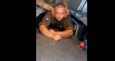 Ukraińcy zajęli rosyjski wóz opancerzony i wzięli załogę do niewoli. Raszyści kompletnie pijani (WIDEO)