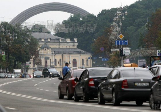 Kijów znowu zatkany przez korki uliczne