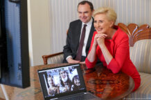 Pierwsza dama RP na wirtualnej uroczystości Związku Polaków na Białorusi