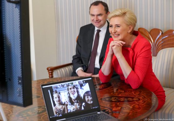 Pierwsza dama RP na wirtualnej uroczystości Związku Polaków na Białorusi