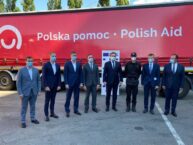 Polski konwój z pomocą w walce z koronawirusem dotarł do Kijowa Polski konwój z pomocą w walce z koronawirusem dotarł do Kijowa
