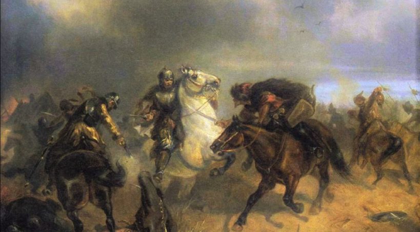 Potyczka z Tatarami, obraz Maksymiliana Gierymskiego z 1867
