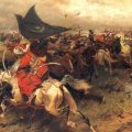"Walka o sztandar turecki" - obraz Józefa Brandta/pl.wikipedia.org