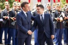 Rozmowa telefoniczna Zełenskiego z Macronem. O czym rozmawiali?