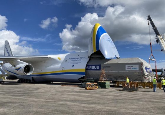Ukraiński An-124 „Rusłan” przetransportował satelitę SpaceX Elona Muska z Francji do USA