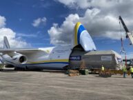Ukraiński An-124 „Rusłan” przetransportował satelitę SpaceX Elona Muska z Francji do USA