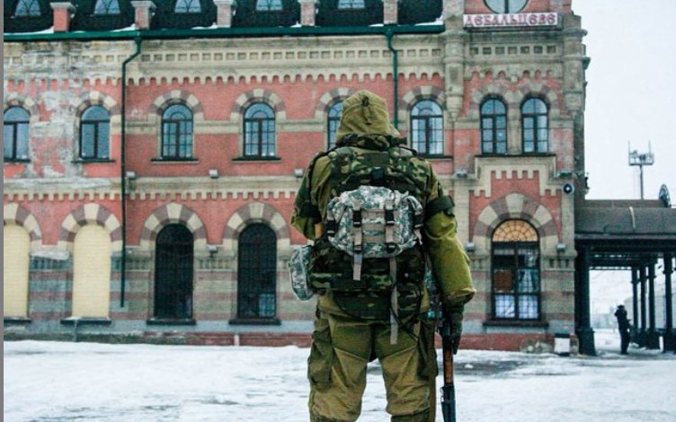 W Debalcewie „separatyści” z tzw. Donieckiej Republiki Ludowej zamierzają odsłonić pomnik w wyobrażeniem ukraińskiego żołnierza