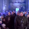 Słynna scena z pieśnią "Boże, coś Polskę" z filmu "Hubal". Fot: facebook.com/watch