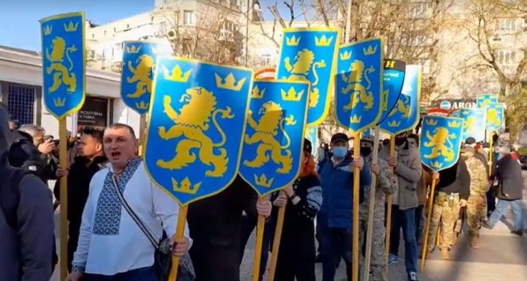 W Kijowie odbył się marsz w rocznicę utworzenia dywizji SS „Galizien”