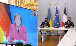 Merkel, Macron i Zełenski wezwali Putina do wycofania wojsk spod ukraińskiej granicy