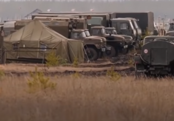 Telewizja „Sky News” pokazała obóz rosyjskich wojsk przy granicy z Ukrainą (WIDEO)