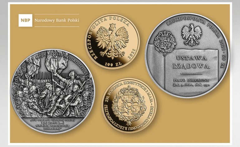 Banki Litwy i Polski wyemitowały monety z okazji jubileuszu Konstytucji 3 Maja i Zaręczenia Wzajemnego Obojga Narodów