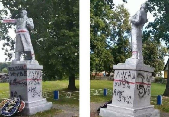 6 chłopców z przygranicznego Domaczewa skazano za pomalowany pomnik Lenina