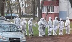 Milicja i armatki wodne na ulicach Mińska, zatrzymania w rocznicę katastrofy w Czarnobylu