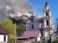 Po wielkim pożarze Sanktuarium w Budsławiu otwiera się dla wiernych
